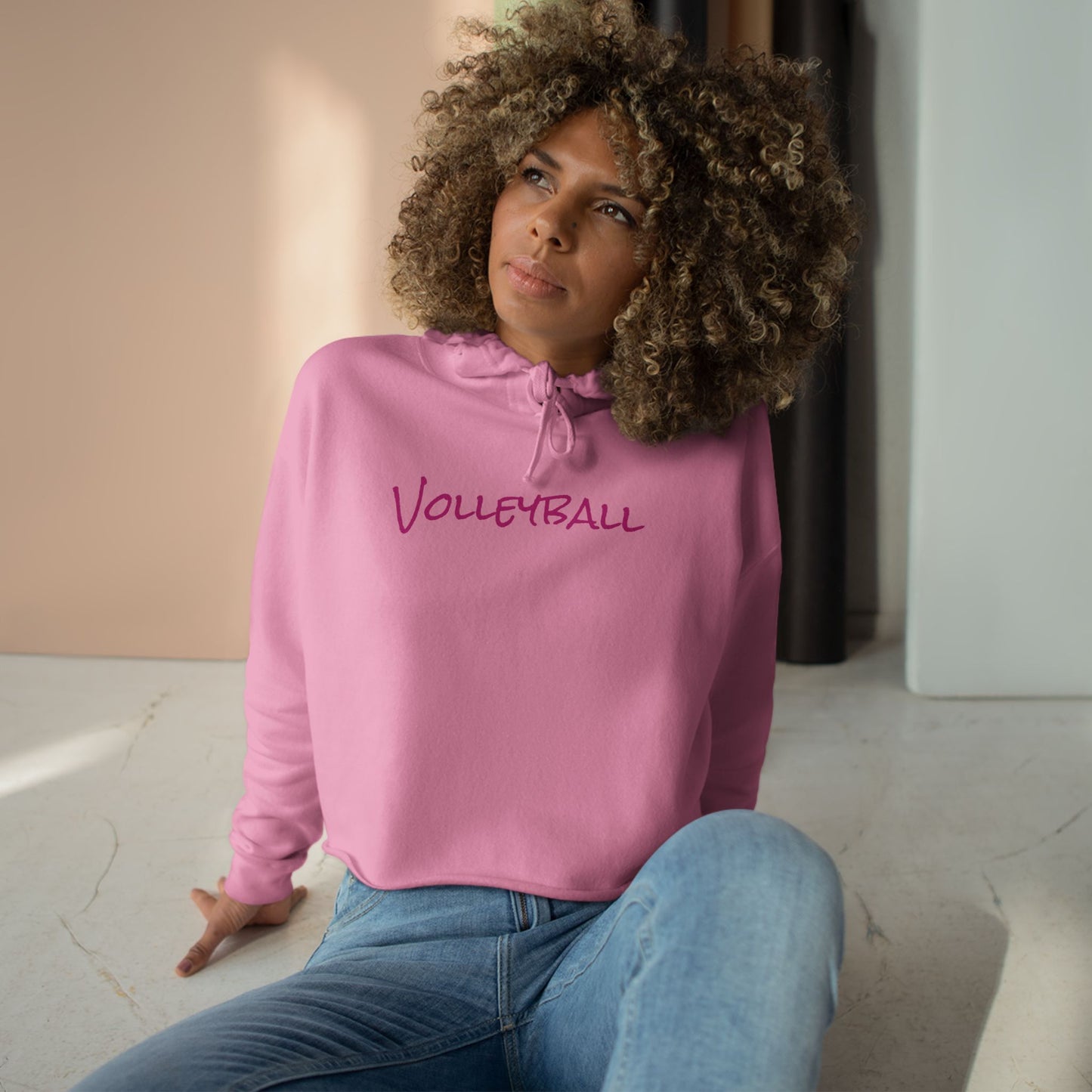 Crop Volleyball Hoodie