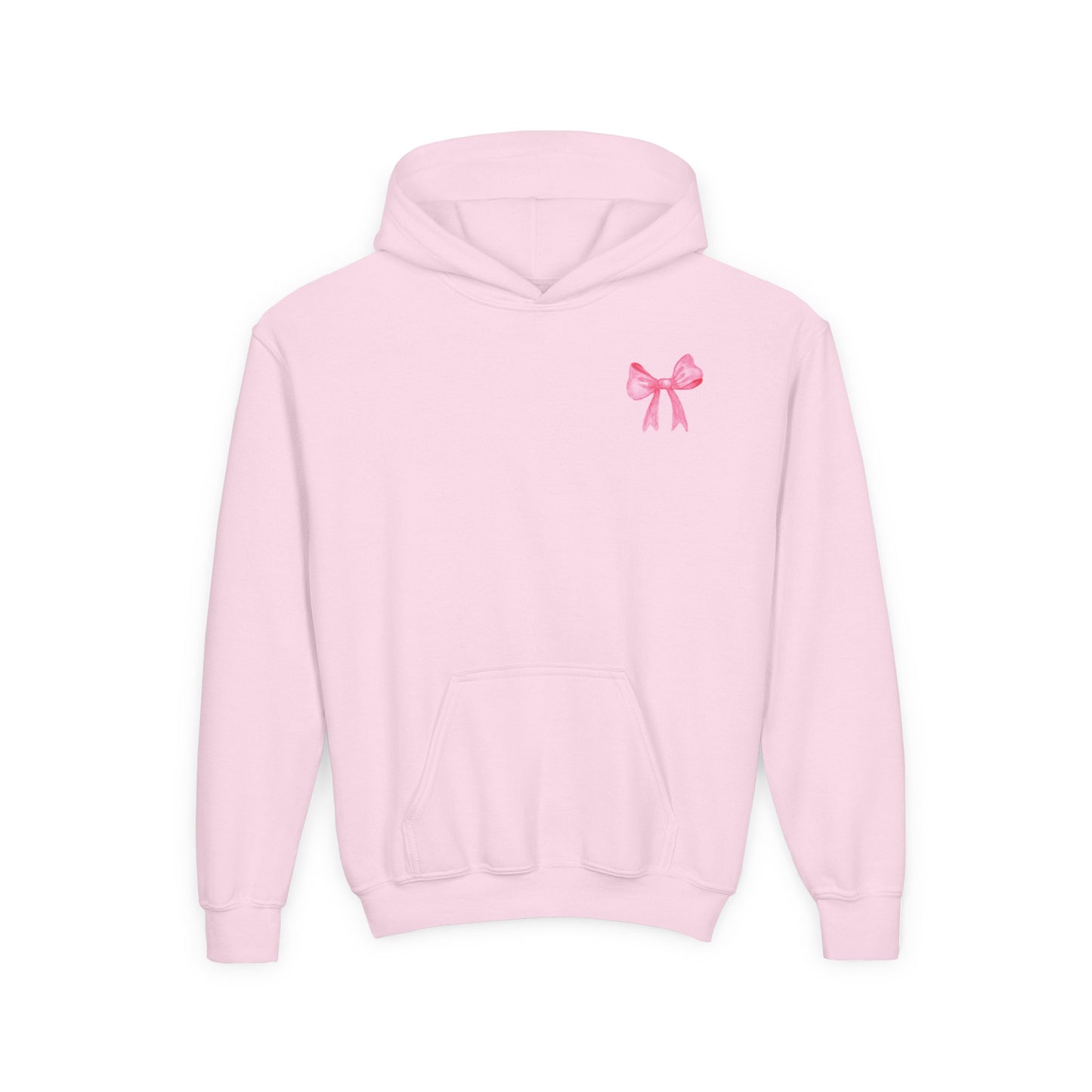 Youth Hoodie Sweatshirt w/ Pink Bow