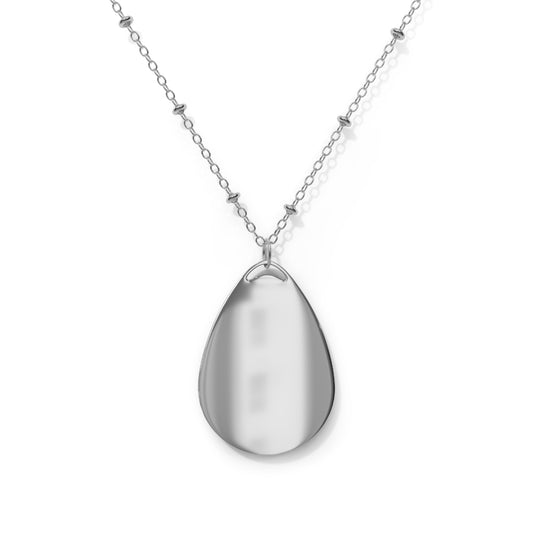 Volleyball Oval Pendant Necklace