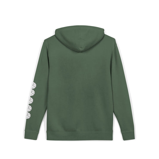 Cozy Volleyball Hoodie - Alpine Green