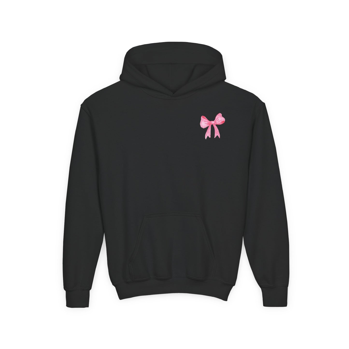 Youth Hoodie Sweatshirt w/ Pink Bow