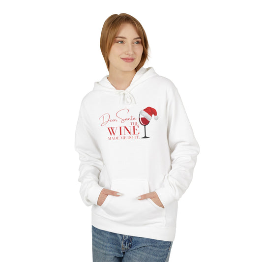 Dear Santa - The Wine Made Me Do It Hoodie