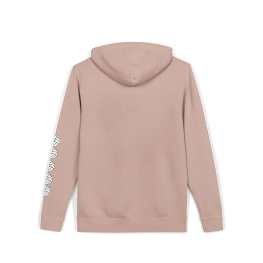Cozy Volleyball Hoodie - Dusty Pink