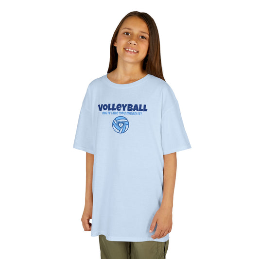 Kids "Dig It Like You Mean It" Volleyball Tee