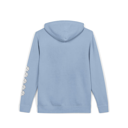 Cozy Volleyball Hoodie - Light Blue