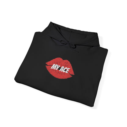 Kiss My Ace Hooded Sweatshirt w/ Glittery Script