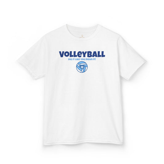 Kids "Dig It Like You Mean It" Volleyball Tee