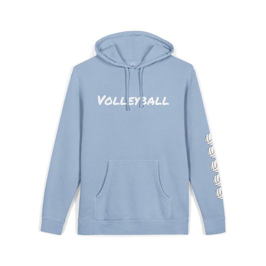 Cozy Volleyball Hoodie - Light Blue