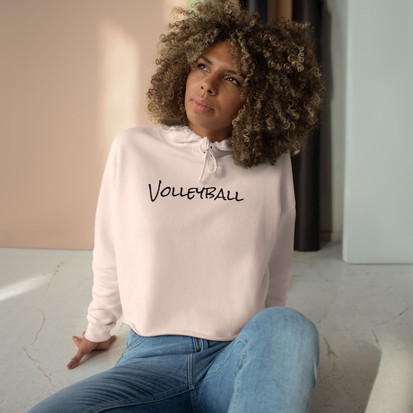 Crop Volleyball Hoodie
