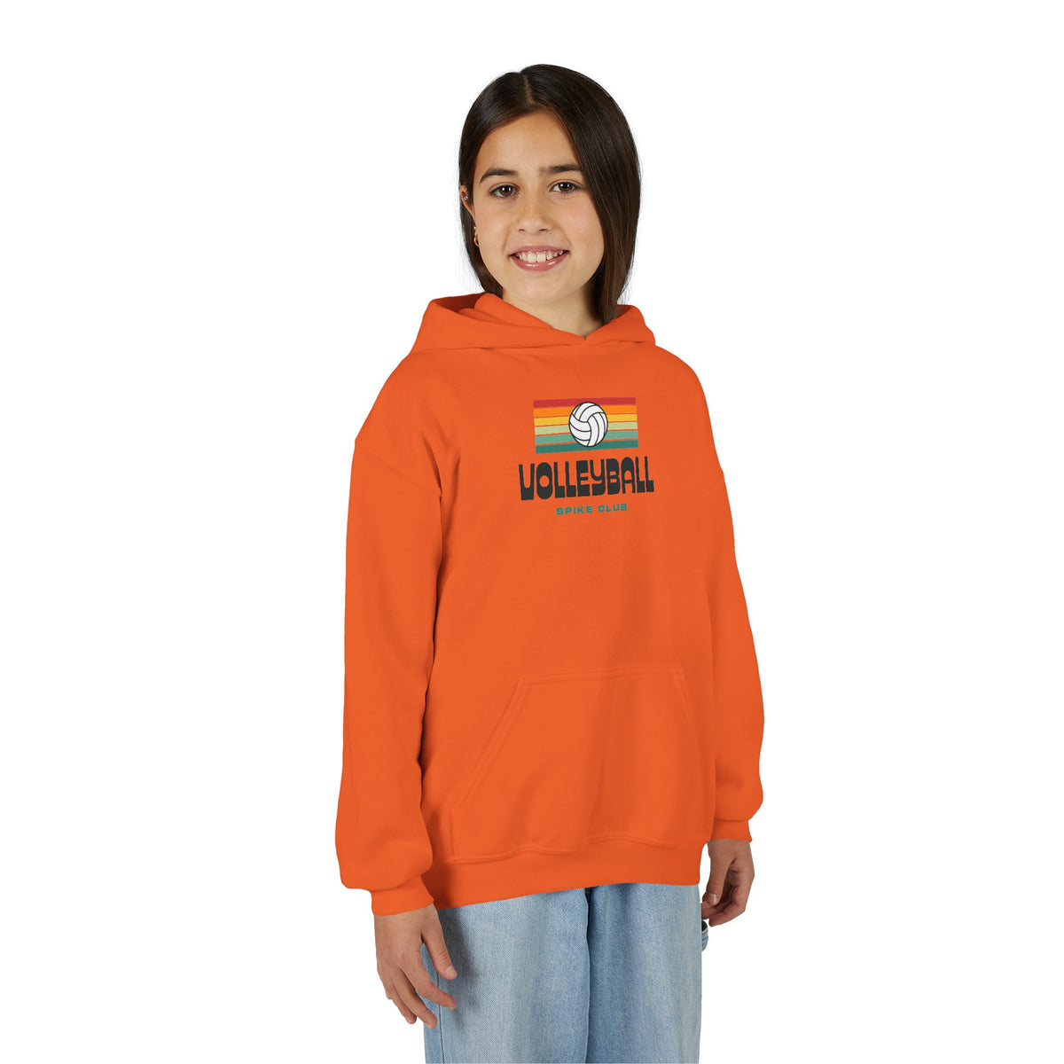 Retro Youth Volleyball Hoodie