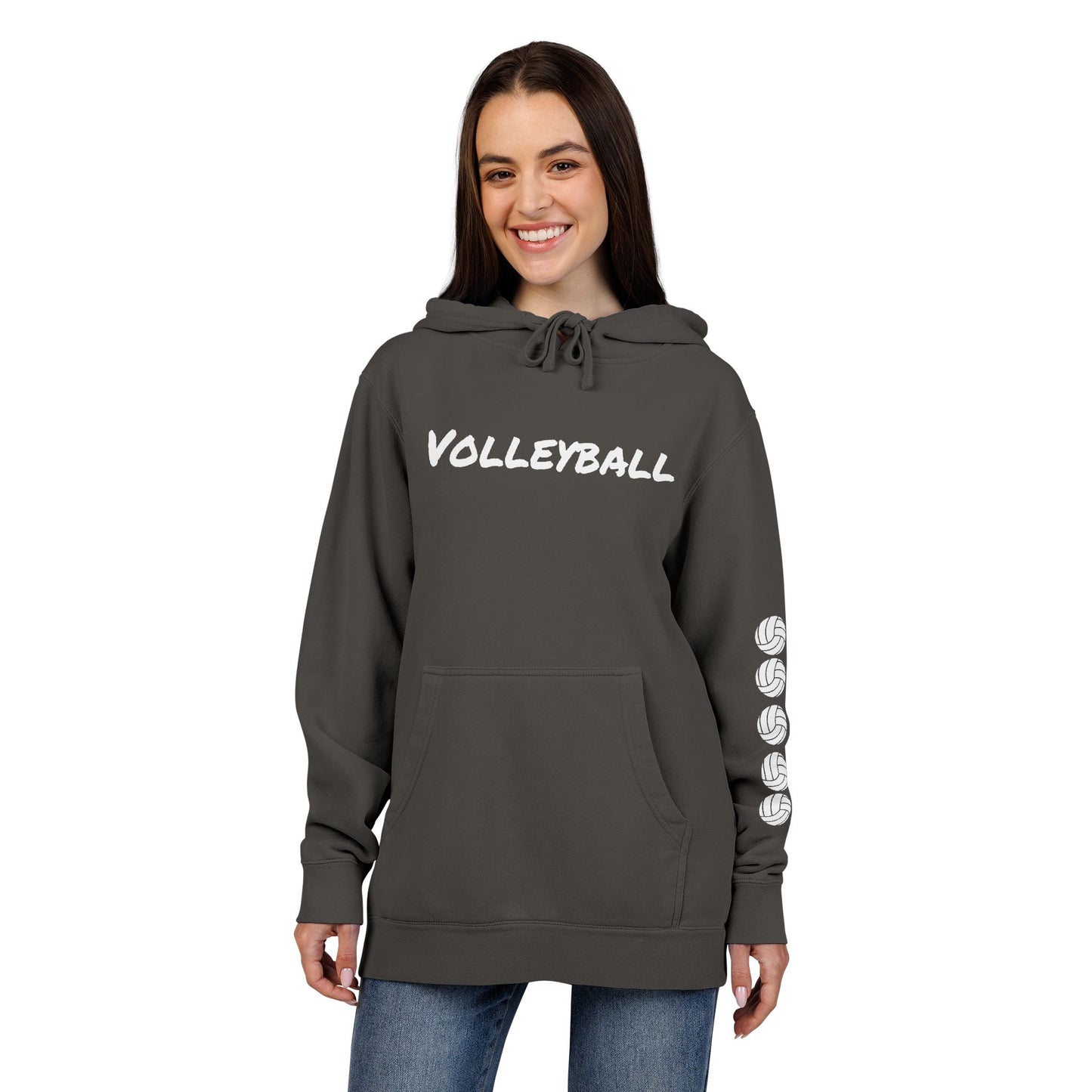 Cozy Volleyball Hoodie - Black