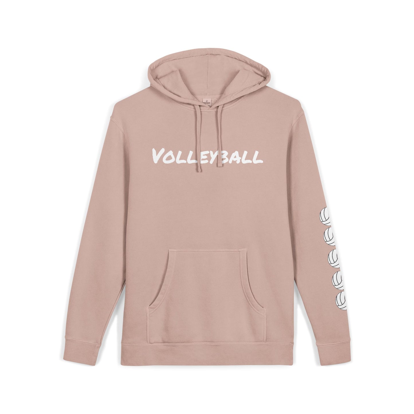 Cozy Volleyball Hoodie - Dusty Pink