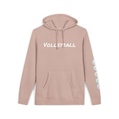 Cozy Volleyball Hoodie - Dusty Pink