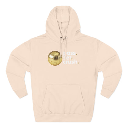 Pass. Set. Crush. Volleyball Hoodie