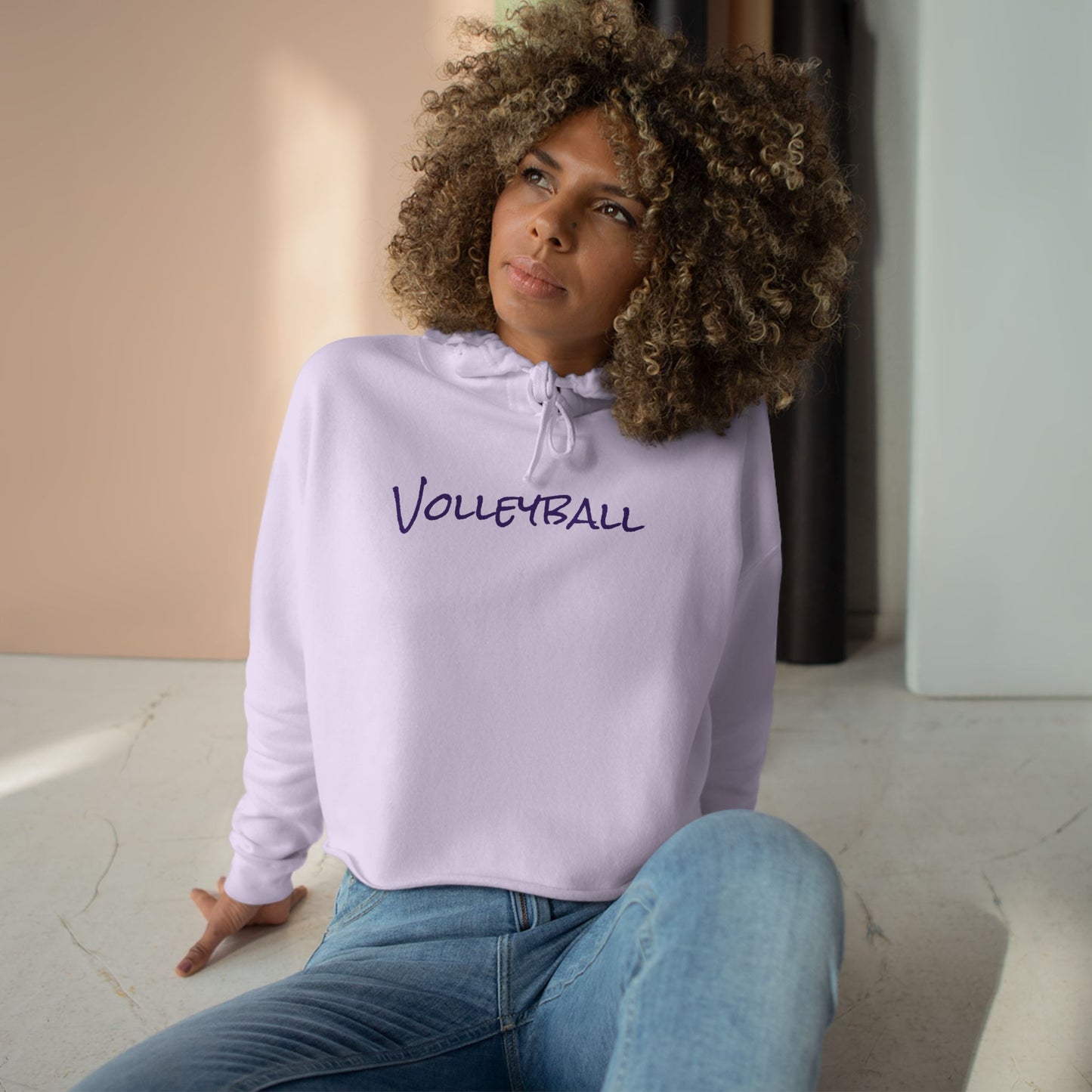Crop Volleyball Hoodie