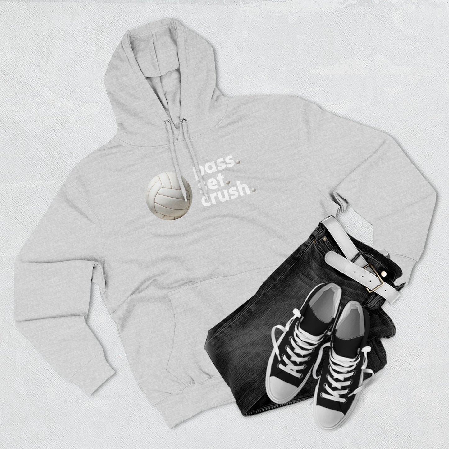 Pass. Set. Crush. Volleyball Hoodie