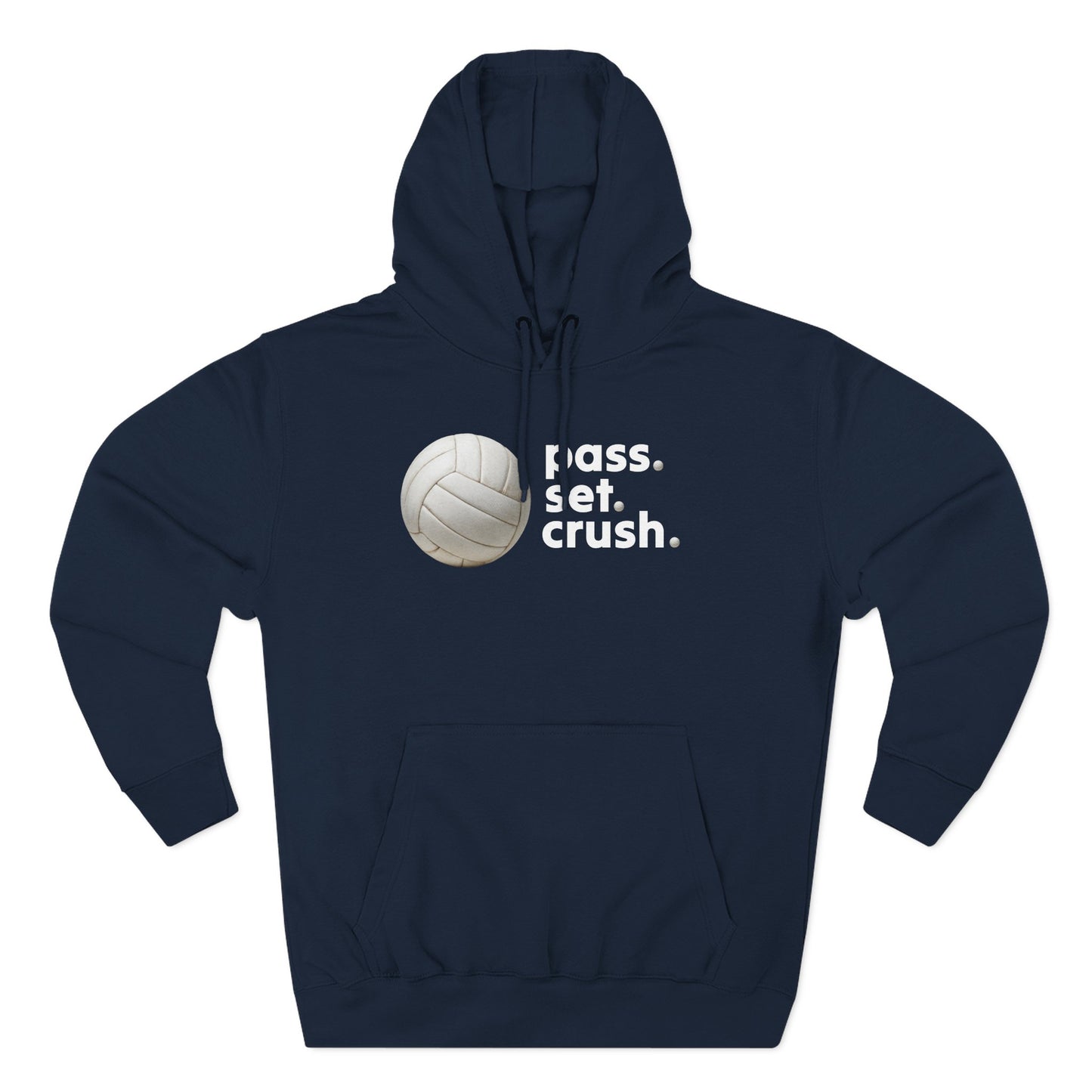 Pass. Set. Crush. Volleyball Hoodie