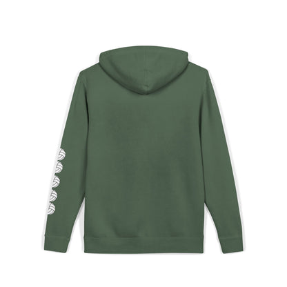 Cozy Volleyball Hoodie - Alpine Green