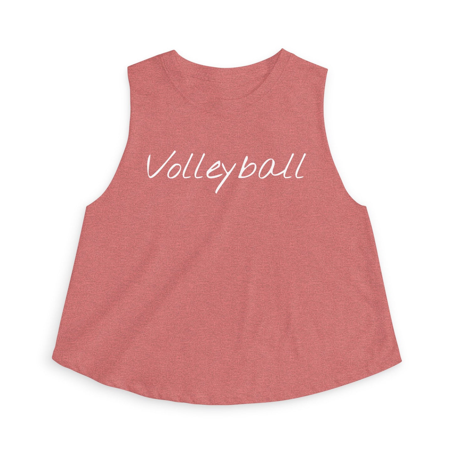 Women's Volleyball Crop Tank - Heather Mauve