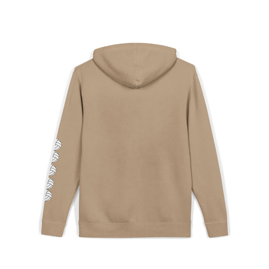 Volleyball Hoodie - Cozy Sweatshirt - Sandstone