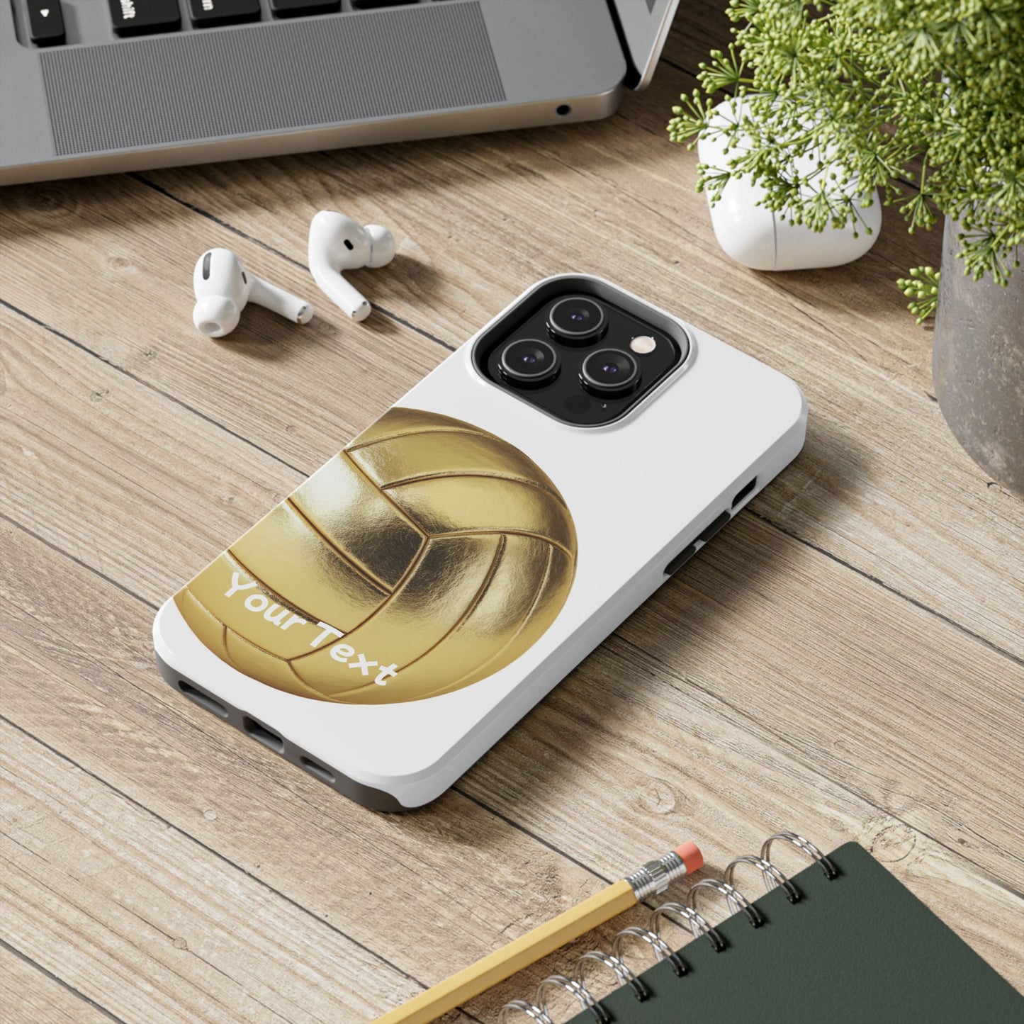 Golden Volleyball Phone Case