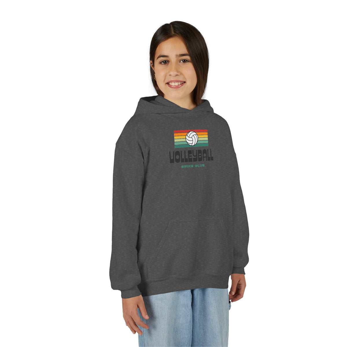 Retro Youth Volleyball Hoodie