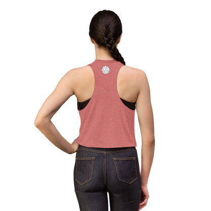 Women's Volleyball Crop Tank - Heather Mauve