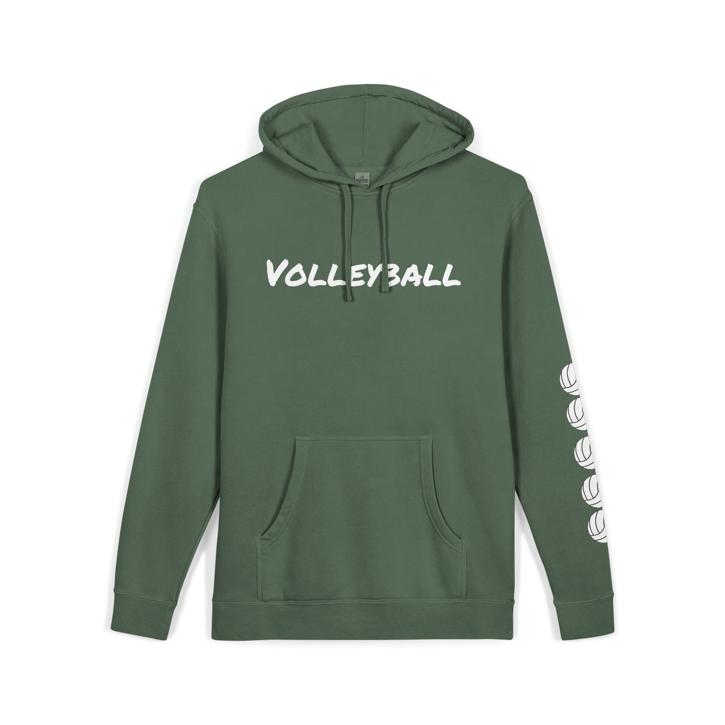 Cozy Volleyball Hoodie - Alpine Green
