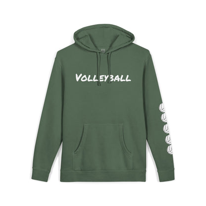 Cozy Volleyball Hoodie - Alpine Green