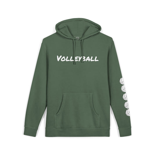 Cozy Volleyball Hoodie - Alpine Green