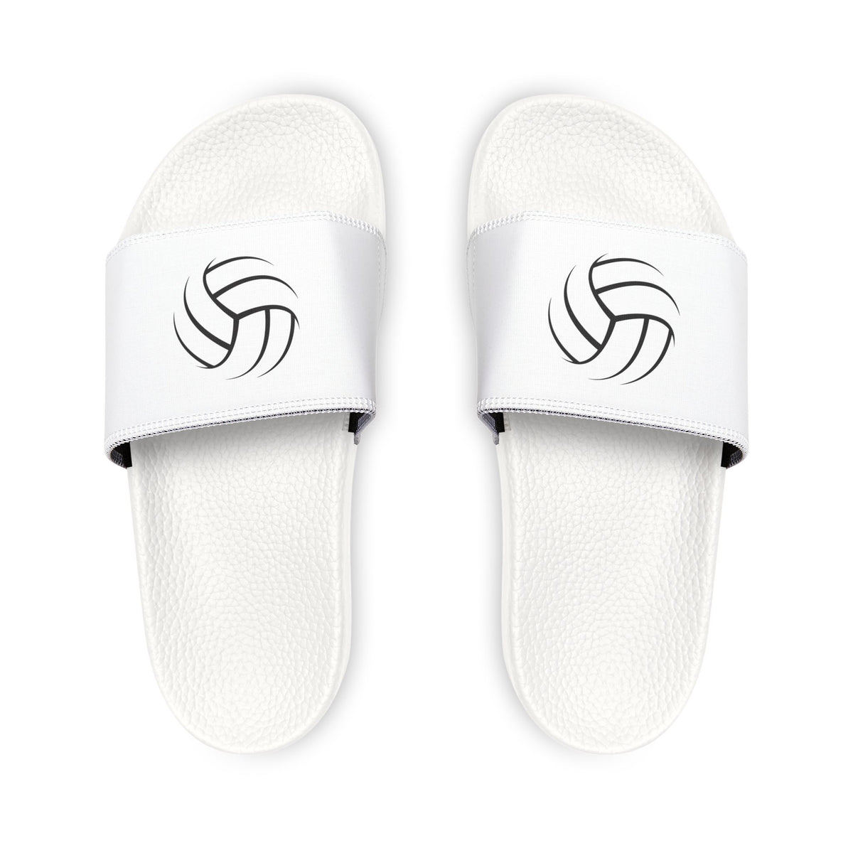 Youth Volleyball Slide Sandals — Adjustable Removable Strap Kids' Sport Slides
