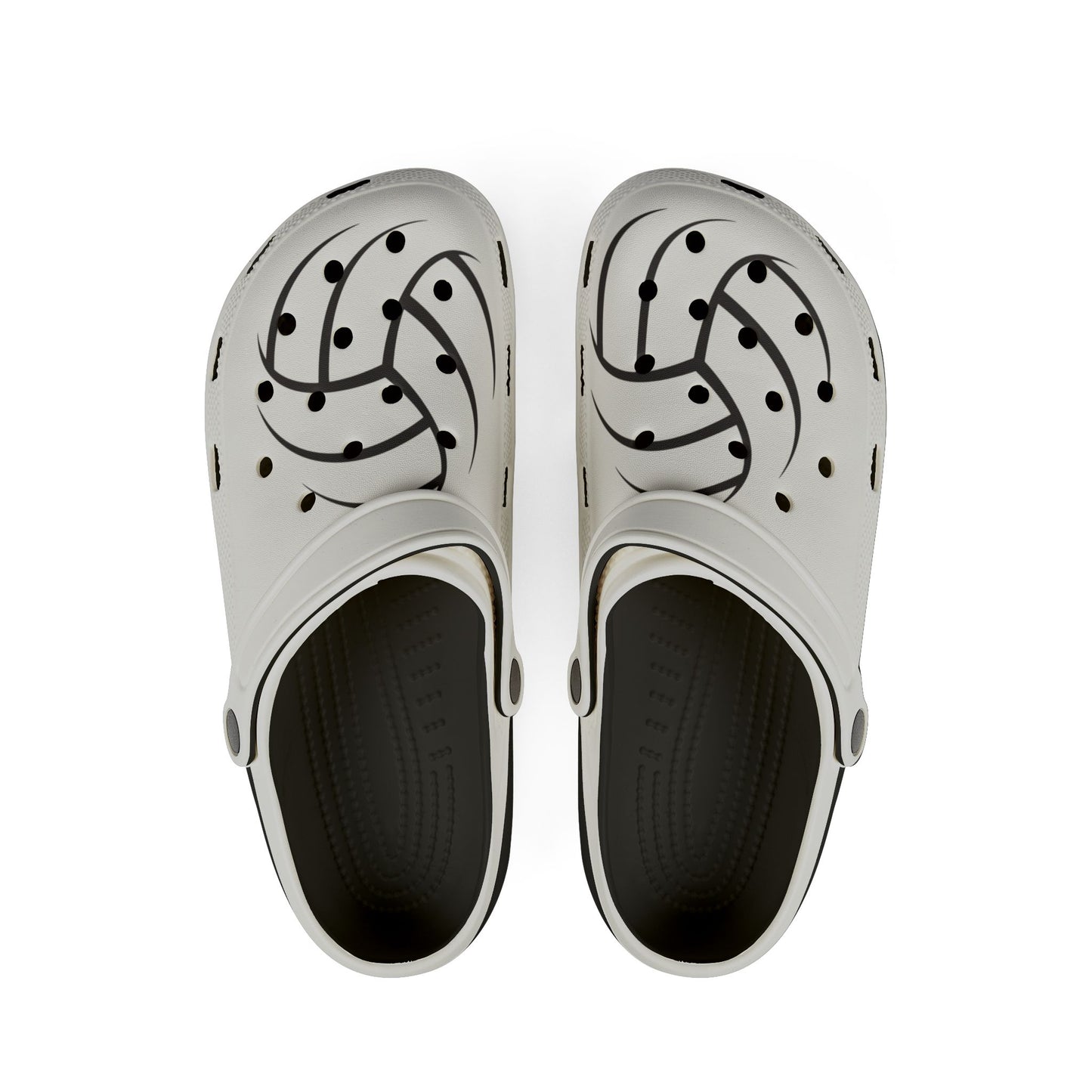 Volleyball Graphic EVA Foam Clogs — Lightweight Slip-On Shoes