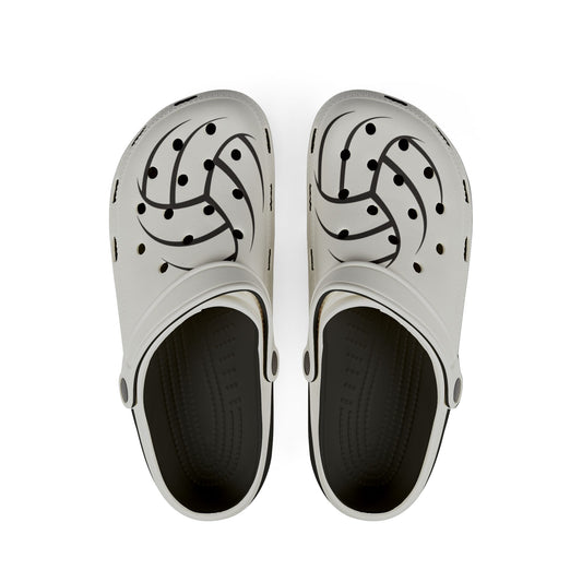 Volleyball Graphic EVA Foam Clogs — Lightweight Slip-On Shoes