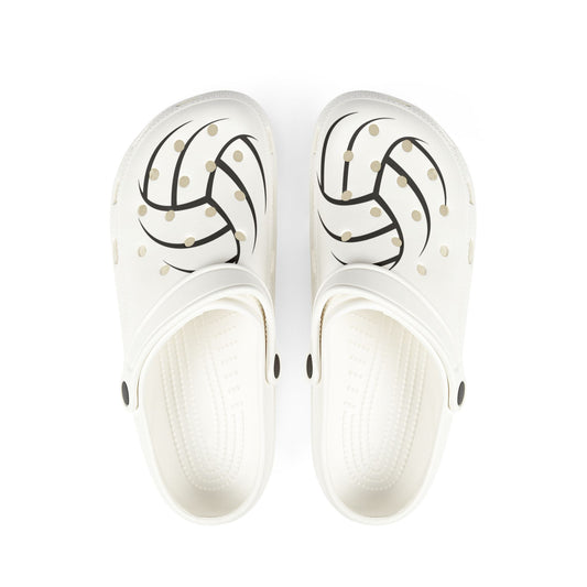 Volleyball Graphic EVA Foam Clogs — Lightweight Slip-On Shoes