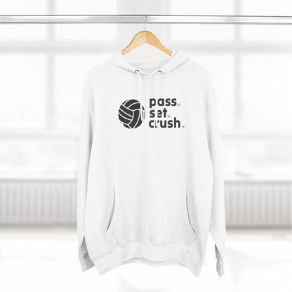Pass. Set. Crush. Volleyball Hoodie