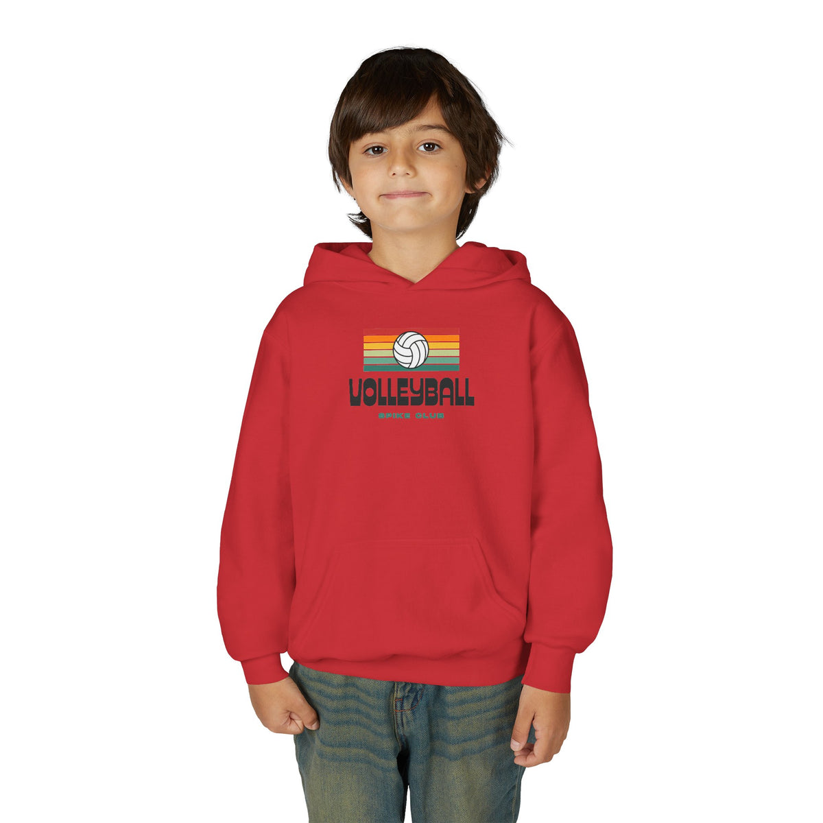 Retro Youth Volleyball Hoodie