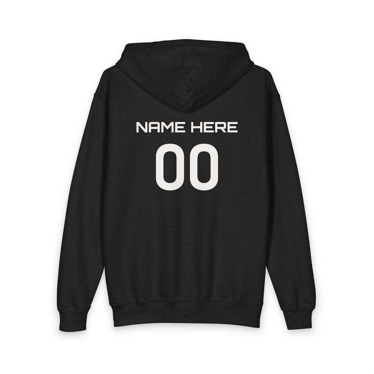 Youth Volleyball Zipped Hoodie - Focus. Fight. Finish - Personalize It!