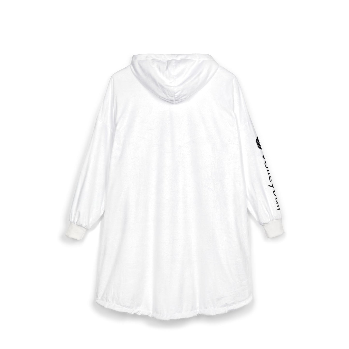 White Volleyball Hooded Blanket - Cozy Team Spirit Pullover