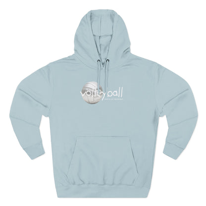 Hustle. Hit. Never Quit. Volleyball Hoodie