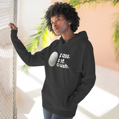 Pass. Set. Crush. Volleyball Hoodie