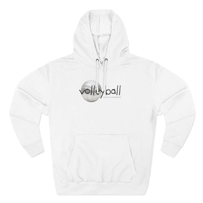 Hustle. Hit. Never Quit. Volleyball Hoodie