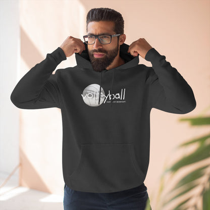 Hustle. Hit. Never Quit. Volleyball Hoodie