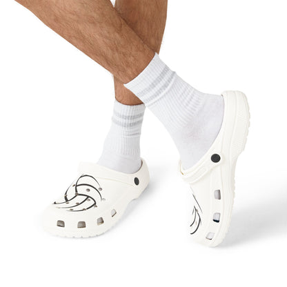 Volleyball Graphic EVA Foam Clogs — Lightweight Slip-On Shoes