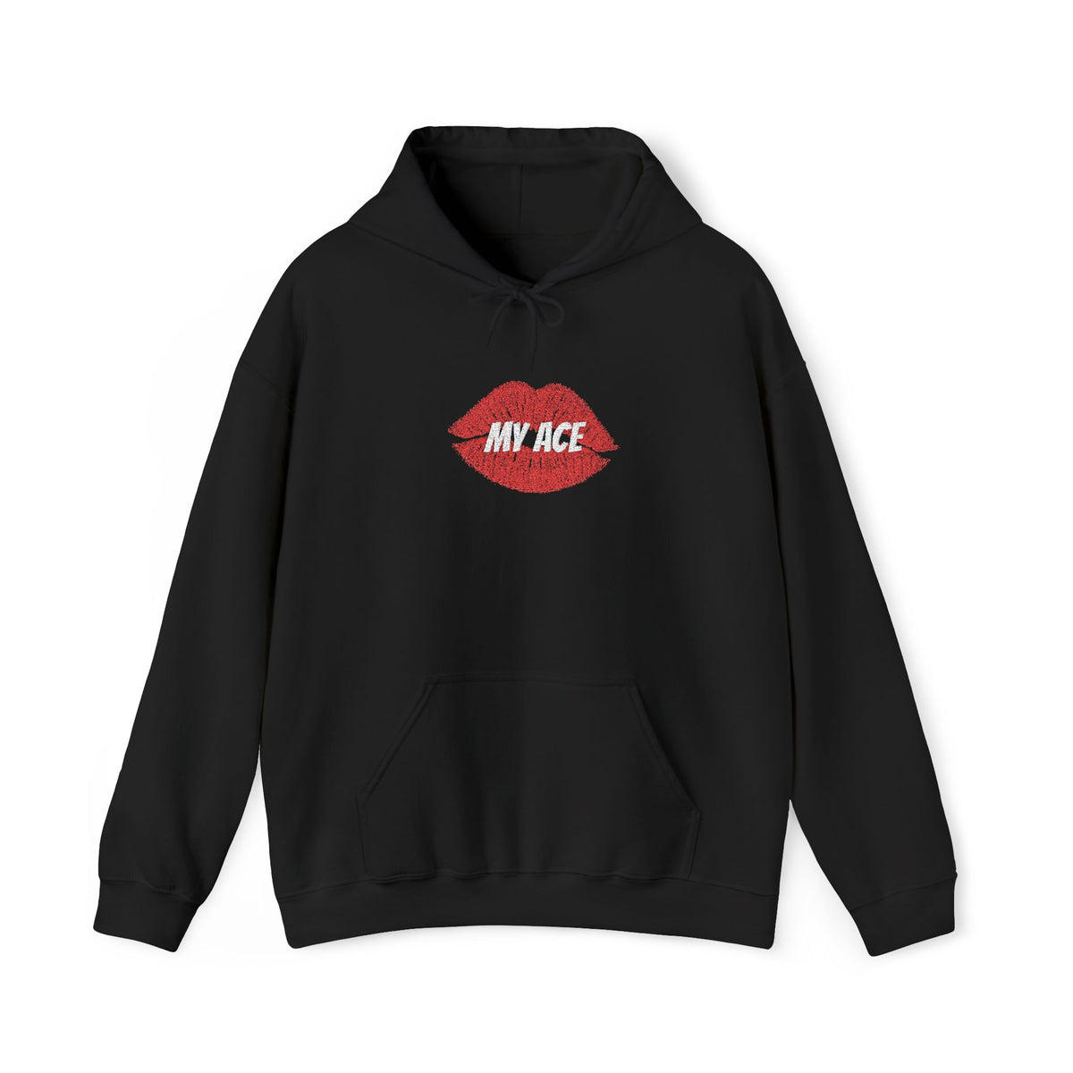 Kiss My Ace Hooded Sweatshirt w/ Glittery Script