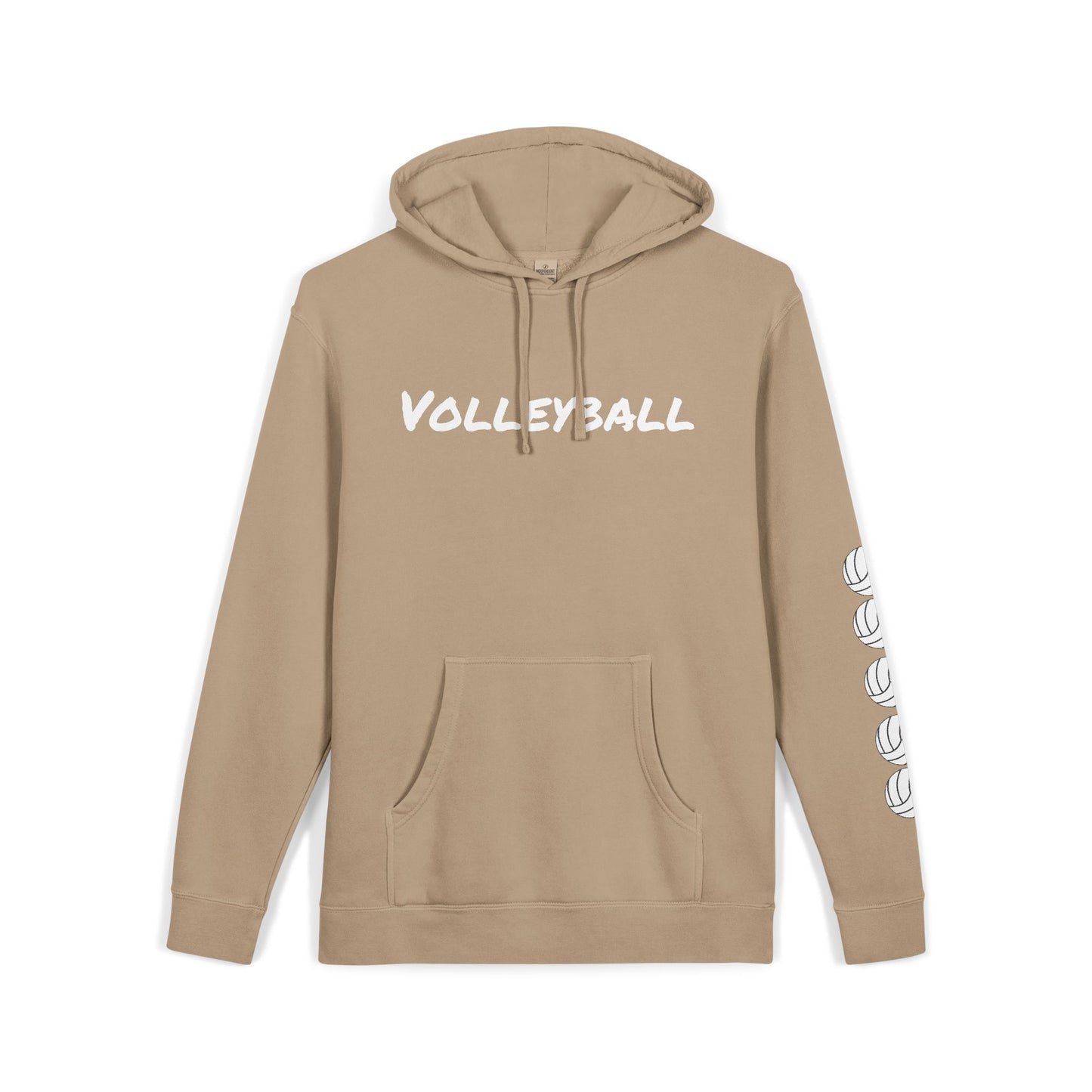 Volleyball Hoodie - Cozy Sweatshirt - Sandstone