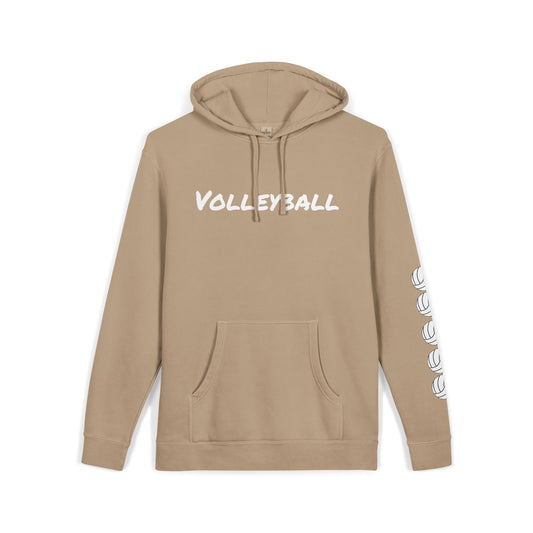 Volleyball Hoodie - Cozy Sweatshirt - Sandstone