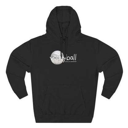 Hustle. Hit. Never Quit. Volleyball Hoodie