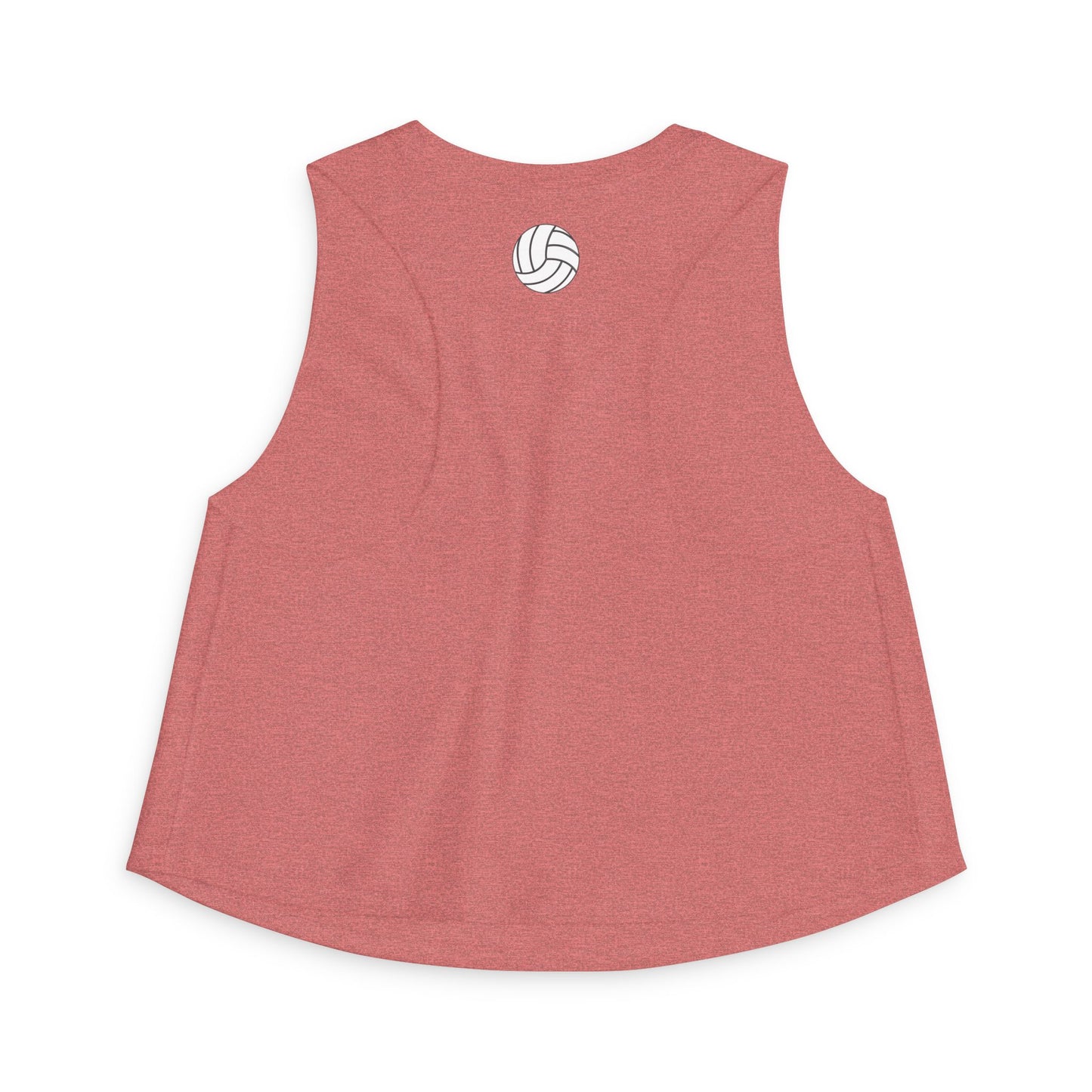 Women's Volleyball Crop Tank - Heather Mauve