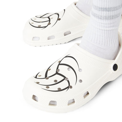 Volleyball Graphic EVA Foam Clogs — Lightweight Slip-On Shoes
