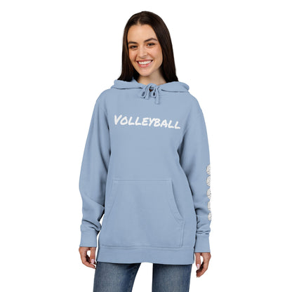 Cozy Volleyball Hoodie - Light Blue